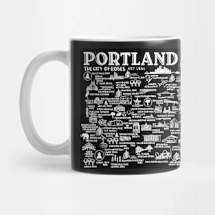 Portland Oregon Map Mug